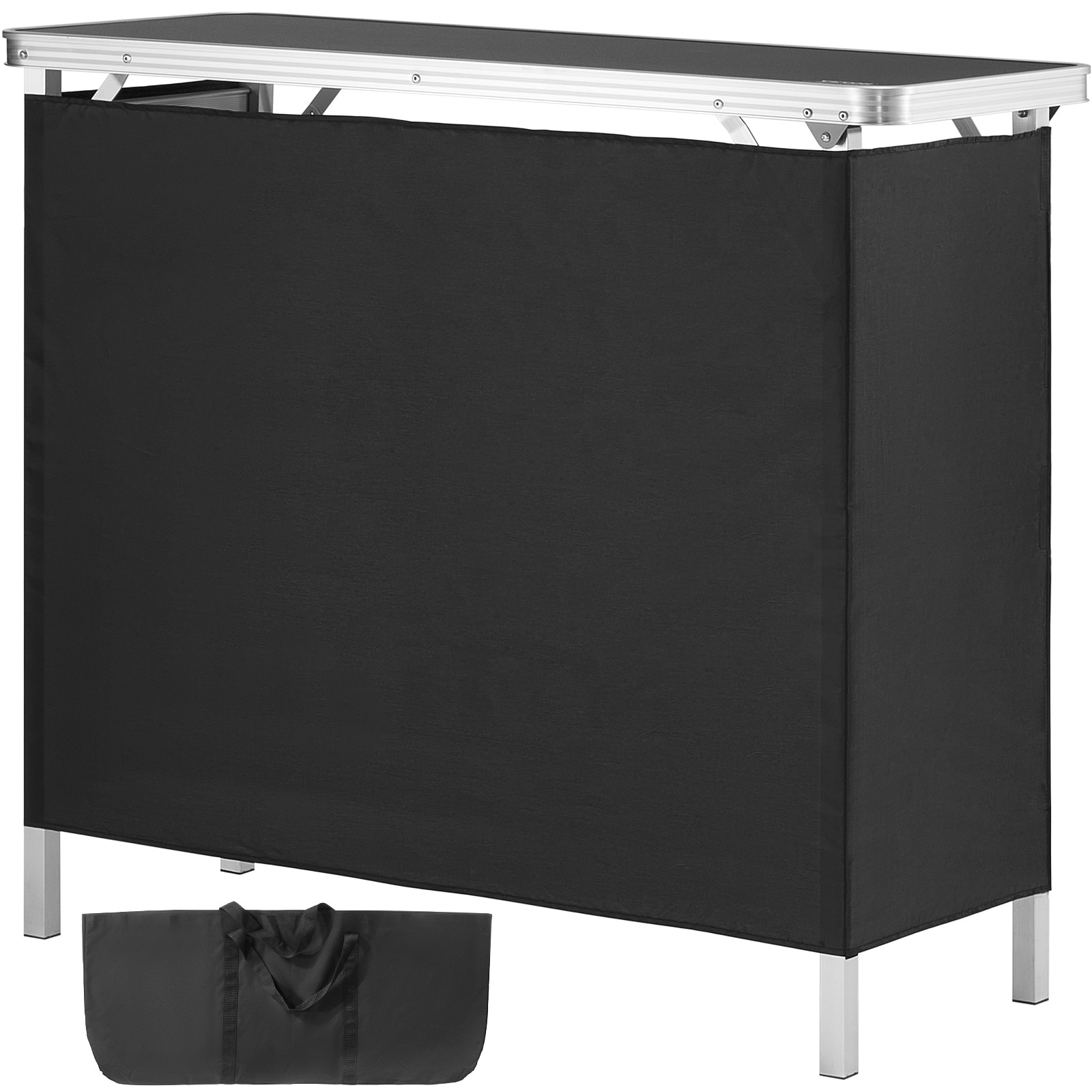 Folding Portable Bar Table For Exhibition And Events With Carry Case_voghion.com